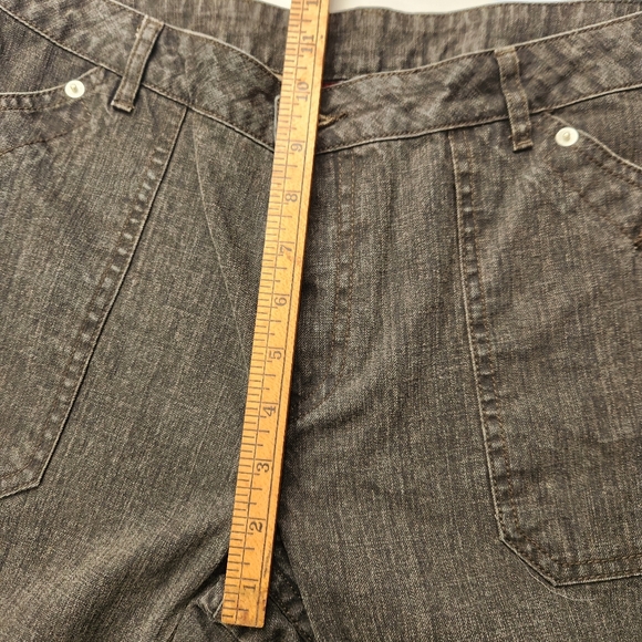 sundance wide leg bootcut vintage sundance grey womens jean sz 12 boho hippy 80s - Picture 7 of 7